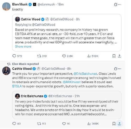 “木头姐”称特斯拉有望10年内增长30倍，马斯克